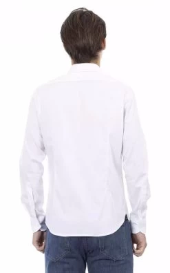 Baldinini Trend White Cotton Shirt -Fashion Menswear Shop a8faf482ecaa70c2e0cf6ff1baf453f1