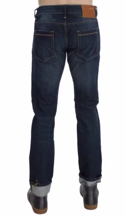 Acht Blue Wash Cotton Stretch Slim Skinny Fit Jeans -Fashion Menswear Shop a92ce4b3ce46925aafbb658c5f09b6db