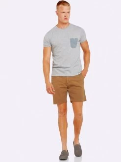 Oxford Men's Mason Chest Pocket T-Shirt Melange - Melange Grey -Fashion Menswear Shop a9d0150f61bc281b9d9b243a0cb89326
