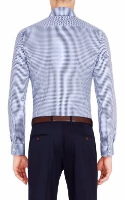 Oxford Men's Trafalgar Luxury Shirt - Blue -Fashion Menswear Shop a9dd91503bac978e07eda1194df94deb