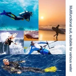 2MM Wetsuit Split Top Long-sleeved Snorkeling Suit Cold And Warm Wetsuit For Men-D240002-Black -Fashion Menswear Shop aa0e65226e2b8e0f4ca2f84dbb253ac5