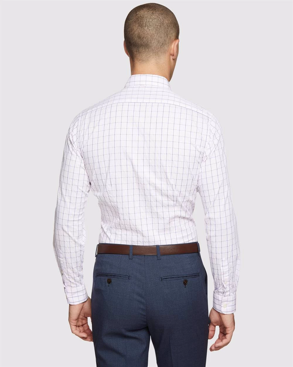 Oxford Men's Beckton Checked Shirt - Pink 3 Oxford Men's Beckton Checked Shirt - Pink - Image 3