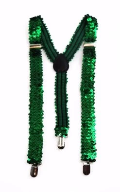 Adjustable 100Cm Green Mens & Womens Sequin Suspenders 5 Adjustable 100Cm Green Mens & Womens Sequin Suspenders -Fashion Menswear Shop ac8a006c82f658870d0029c397c8c690