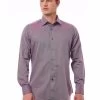 Bagutta Burgundy Cotton Shirt