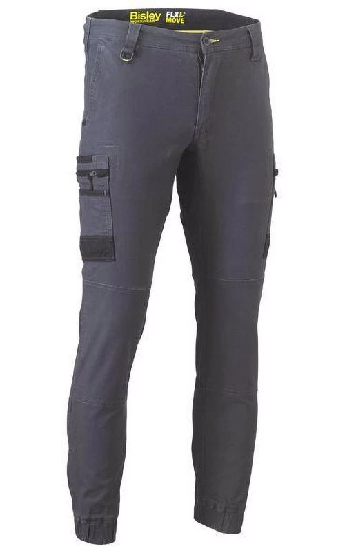 Bisley Flx And Move Stretch Cargo Cuffed Pants - Black 5 Bisley Flx And Move Stretch Cargo Cuffed Pants - Black - Image 5