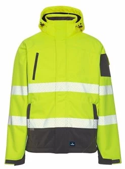 Rainbird Workwear Jones Softshell Coat - Fluoro Yellow/Charcoal -Fashion Menswear Shop ade159be3b204939b94dac2fe7c38082