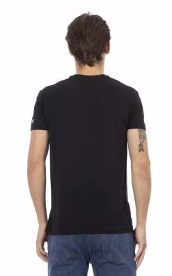 Trussardi Action Black Cotton T-Shirt -Fashion Menswear Shop af10b7a52bf9b5324c27b47403c9efaf