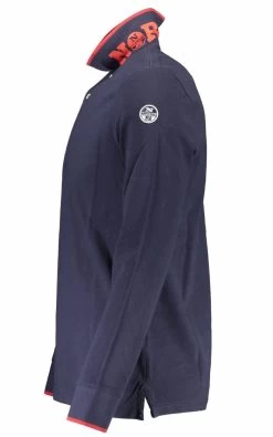 North Sails Blue Cotton Polo Shirt -Fashion Menswear Shop af5f1e6a458873b4639a6365d95c661e