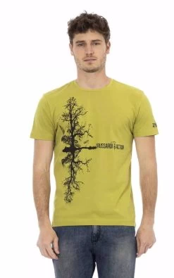 Trussardi Action Green Cotton T-Shirt