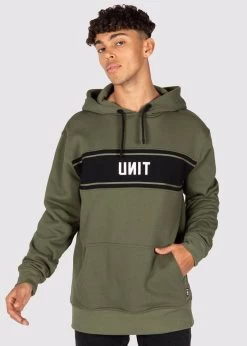 Mens Unit Valley Hoodie - MILITARY