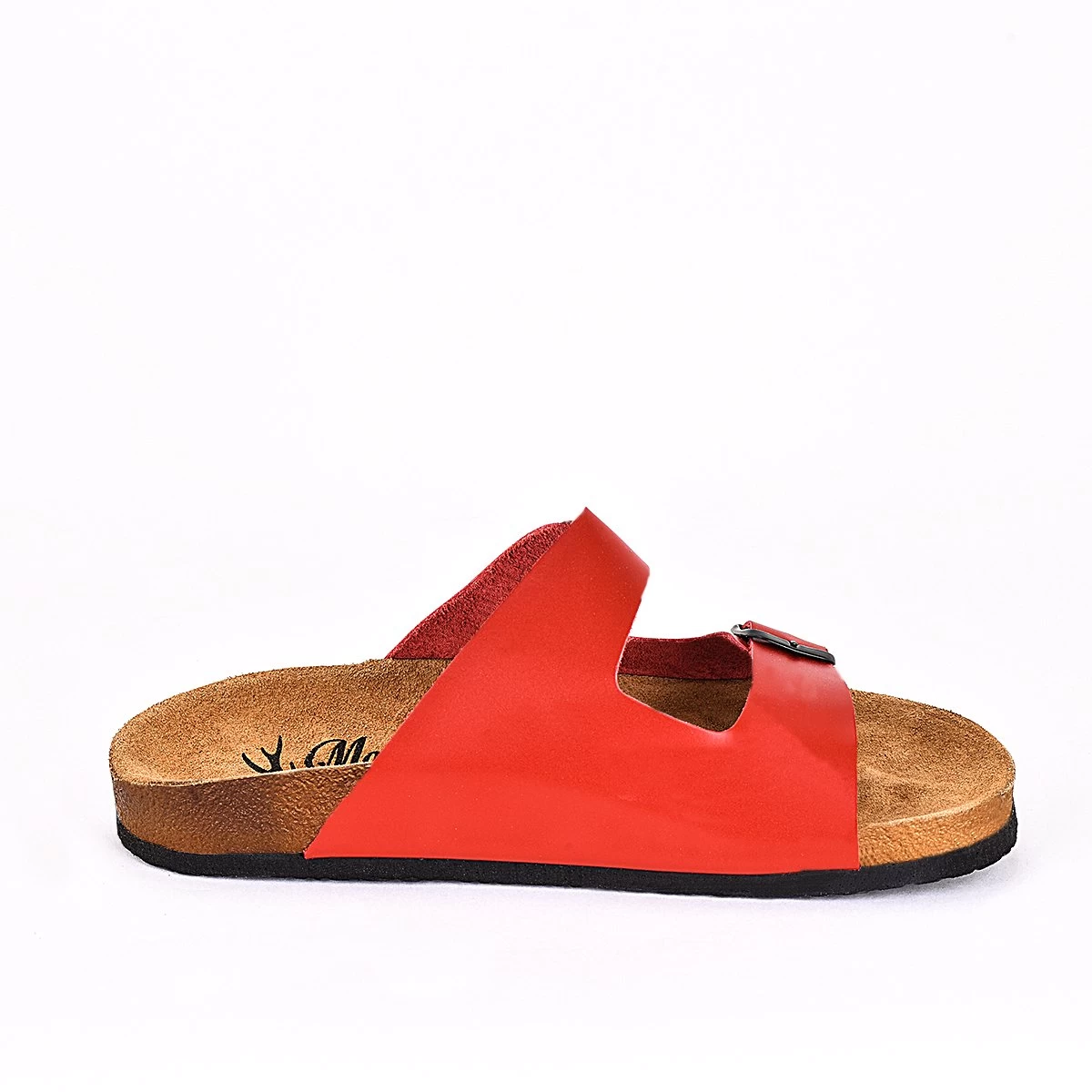 Moosefield Men's Arizona Leather Sandals - Red 4 Moosefield Men's Arizona Leather Sandals - Red - Image 4