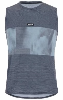 Santini Forza Indoor Training Sleeveless Top - Grey
