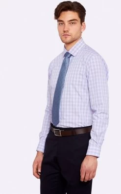 Oxford Men's Beckton Checked Shirt - Pink 9 Oxford Men's Beckton Checked Shirt - Pink -Fashion Menswear Shop b4a542ce00fc151963d15f90a52ba519