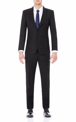 Oxford Men's Stretch Slimfit Shirt Smoke Bttnx - White -Fashion Menswear Shop b4b1b15e00c6e09c566577cfc06f1463