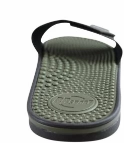 BR Sport Utah Mens Brazilian Comfort Slides Sandals With Massage Balls - Black/Khaki -Fashion Menswear Shop b4f0a78171deca39c866154e409e38ac