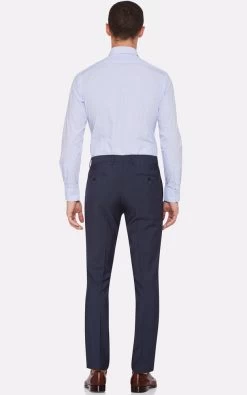 Oxford Men's Beckton Stripe Shirt - Sky -Fashion Menswear Shop b6317f0e28782464feee1bf503bff68b