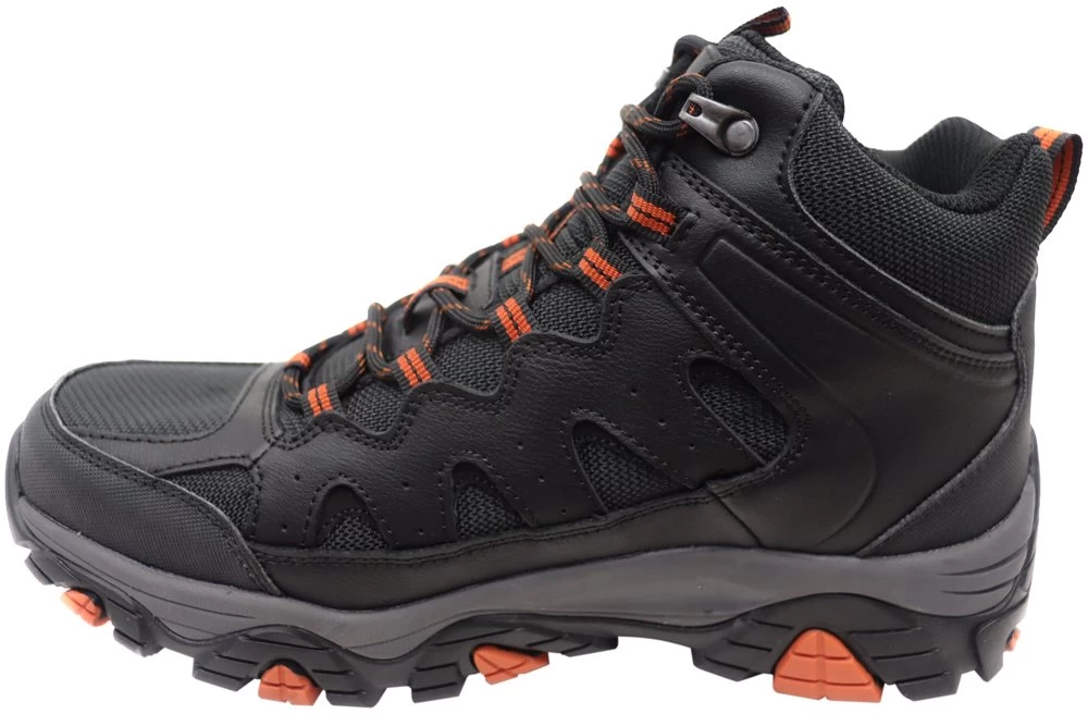 Skechers Mens Comfortable Relaxed Fit Pine Trail Gotera Leather Boots - Black 3 Skechers Mens Comfortable Relaxed Fit Pine Trail Gotera Leather Boots - Black - Image 3