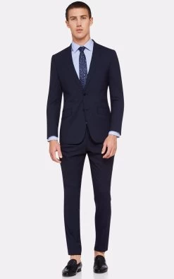 Oxford Men's New Hopkins Wool Suit Jacket - Ink -Fashion Menswear Shop bb8deeba226c905701f8333b453208a3