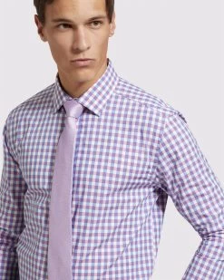 Oxford Men's Beckton Checked Shirt - Red/Blue -Fashion Menswear Shop bc4a4d3c3bdac4af7bc24495acd1dafb