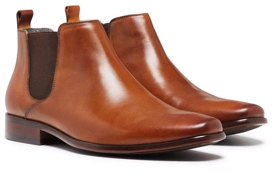 Julius Marlow Men's Kick Chelsea Work Leather Boots Shoes - Cognac 3 Julius Marlow Men's Kick Chelsea Work Leather Boots Shoes - Cognac - Image 3