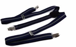 Mens Adjustable Black, Navy & Grey Striped Patterned Suspenders 8 Mens Adjustable Black, Navy & Grey Striped Patterned Suspenders -Fashion Menswear Shop be2bf394192ae0715c41042031576883