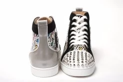 Christian Louboutin Multi/Silver Lou Pik Orlato Flat Shoes -Fashion Menswear Shop be4a329596fedf0dbc7e0bd0a41f4fc5