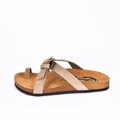 Moosefield Men's Leather Sandals - Beige -Fashion Menswear Shop beb8356cc64d32bacbd9e6a37b98505c