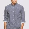 Oxford Men's Uxbridge Regular Fit Print Shirt - Navy