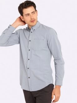 Oxford Men's Uxbridge Printed Regular Fit Shirt - Chambray -Fashion Menswear Shop bf72d336a96ce9f1e75c0b56f7058f7c
