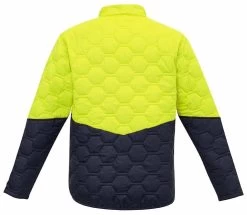 Syzmik Unisex Hexagonal Puffer Jacket - Yellow/Navy -Fashion Menswear Shop bf8e68a5554ba6ee77fa5db1e8d029ab