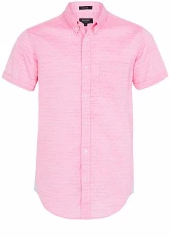 Oxford Men's Tottenham Short Sleeve Shirt - Red