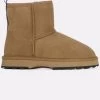 EMU Australia Emu Sharky Mini Chestnut/Black Sheepskin Boots - Brown