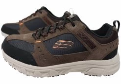 Skechers Mens Comfortable Relaxed Fit Oak Canyon Extra Wide Fit Shoes - Chocolate/Black -Fashion Menswear Shop c09a765b355a765bd39bd874fcd371bf