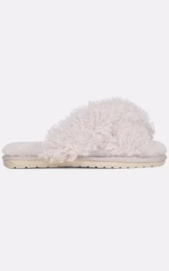 EMU Australia EMU Mayberry Curly Ash Sheepskin Slippers - Grey