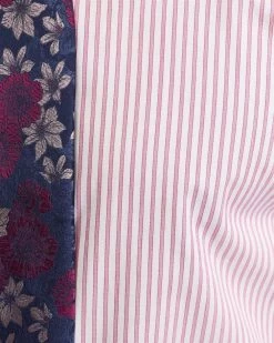 Oxford Men's Islington Regular Striped Shirt - Red -Fashion Menswear Shop c121358d0034d2f9688323709841212c