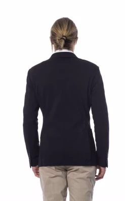 Verri Blue Viscose Blazer -Fashion Menswear Shop c18ce70a0a03ce63ed635e9379e73c49