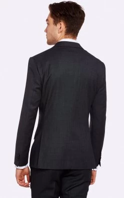 Oxford Men's Marlowe Wool Suit Jacket - Charcoal -Fashion Menswear Shop c1d1e1faec5ff0e45c6561e810adfa97