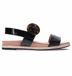 Mia Vita Women's Elsa Sandal Black