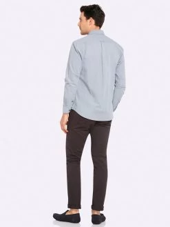 Oxford Men's Uxbridge Printed Regular Fit Shirt - Chambray -Fashion Menswear Shop c325cec116e72fa8b2711a08b2a16843