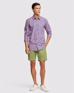 Oxford Men's Uxbridge Gingham Shirt - Pink -Fashion Menswear Shop c337416618086eab8275007ca35adc76