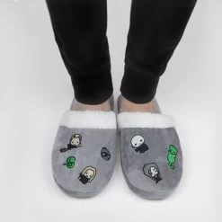 Mens Womens Harry Potter Kawaii Slippers Dark Grey - S/M 7 Mens Womens Harry Potter Kawaii Slippers Dark Grey - S/M -Fashion Menswear Shop c3b3d8314b261e4220a9dca08cced340