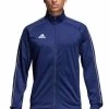 4 X Mens Adidas Core 18 Pes Zip Up Jacket Athletic Training Dark Blue/White