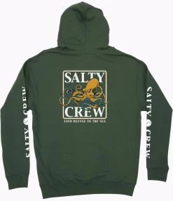 Mens Salty Crew Ink Slinger Fleece - Army -Fashion Menswear Shop c5fdcb7735d6746dbda8bf2a7a39a0ea
