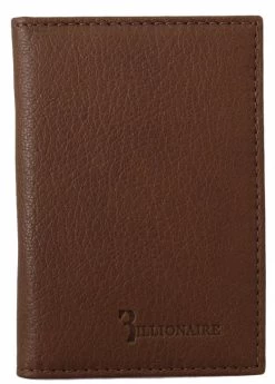 Billionaire Italian Couture Brown Leather Bifold Wallet -Fashion Menswear Shop c6bcd4fc06b0afa664030bac115c6f9f
