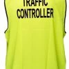 Prime Mover Traffic Controller Hi-Vis Vest Class D 3x Pack - Yellow