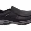 Skechers Mens Extra Wide Relaxed Fit Craster Moc Ringo Leather Shoes - Black