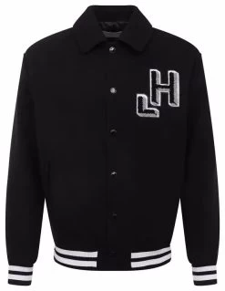 Hinnominate Black Polyester Jacket -Fashion Menswear Shop c850d6dc788461c89e5c6e31f7775a26