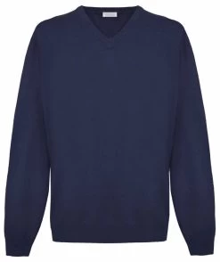 Malo Blue Cashmere Sweater