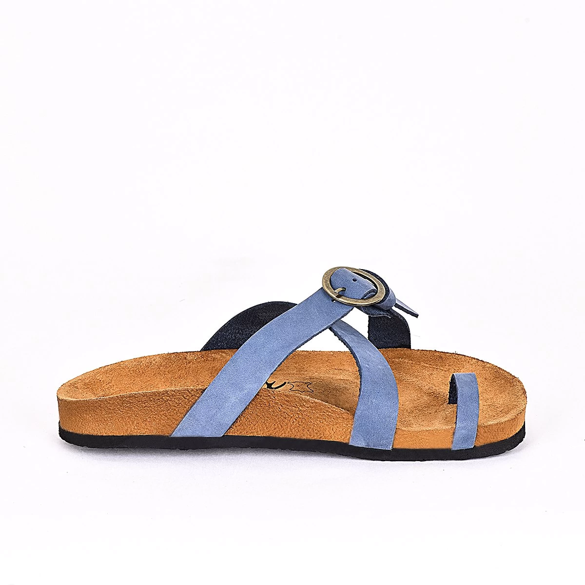 Moosefield Men's Leather Sandals - Blue 3 Moosefield Men's Leather Sandals - Blue - Image 3