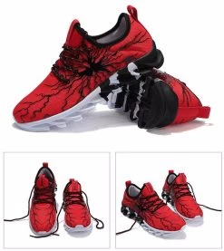 Beakey Mens Road Running Shoes Lightweight Sneakers For Men And Women-Red -Fashion Menswear Shop ca14cda457477c99c424d04ab7056218